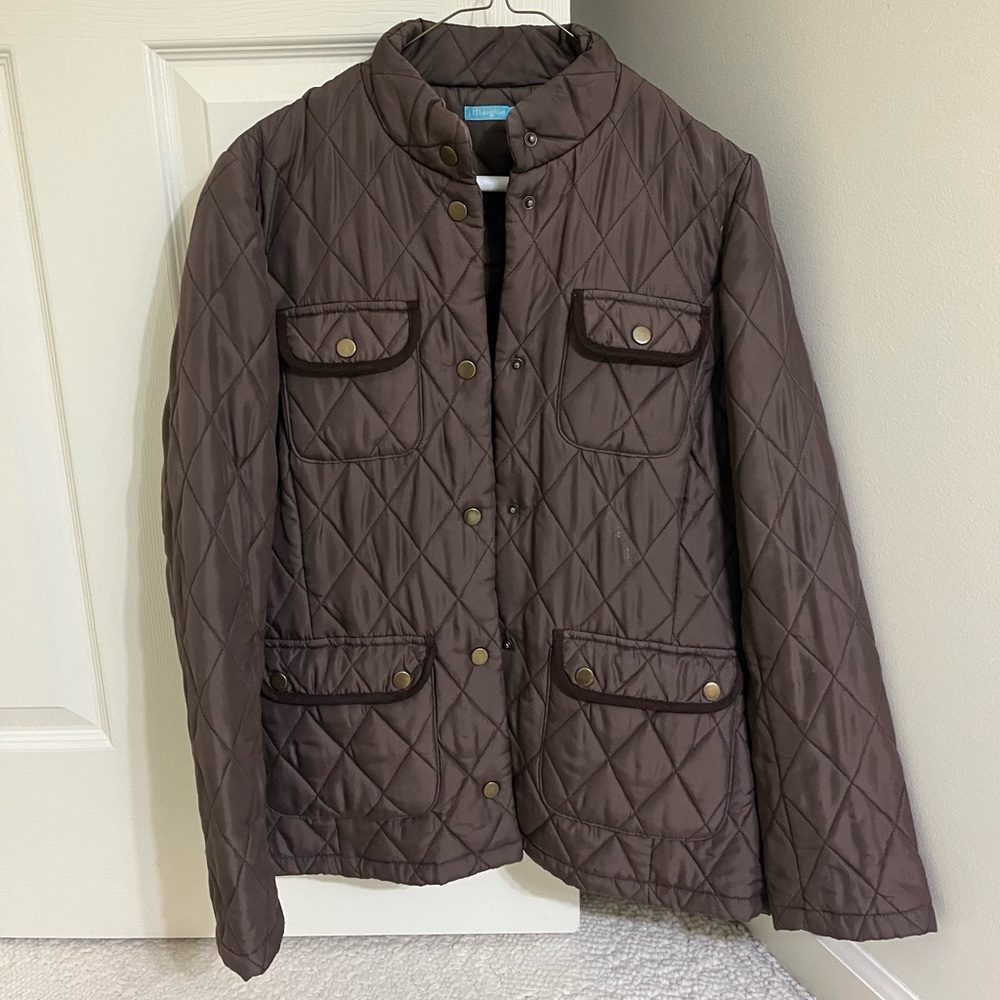 Brown quilted jacket